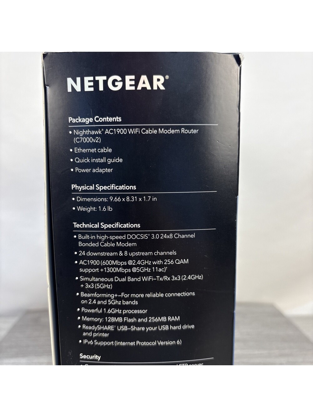 NETGEAR Nighthawk AC1900 WiFi Cable Modem Router Combo (Model C7000). - Picture 12 of 16
